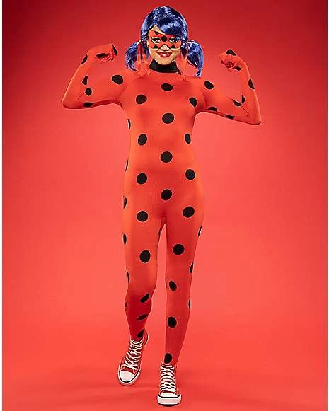 Adult Miraculous Ladybug Catsuit Costume 1 Adult Miraculous Ladybug Catsuit Costume