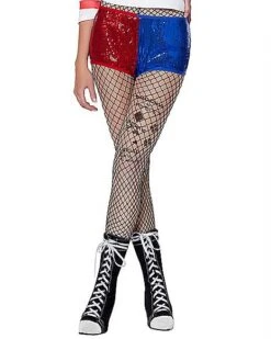 Adult Harley Quinn Sequin Shorts - Suicide Squad -Halloween Costumes 01545961 c