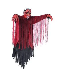 4 Ft Light-Up Hanging Vintage Devil Decoration -Halloween Costumes 01546365 d