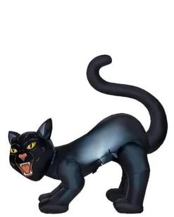 4 Ft Light-Up Scary Cat Inflatable - Decorations -Halloween Costumes 01547488 c
