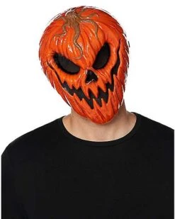 Evil Jack-O-Lantern Half Mask