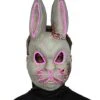Light-Up EL Wire Bad Bunny Half Mask