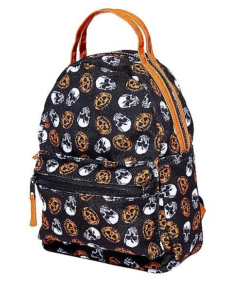 Skull And Pumpkin Mini Backpack 2 Skull And Pumpkin Mini Backpack - Image 2