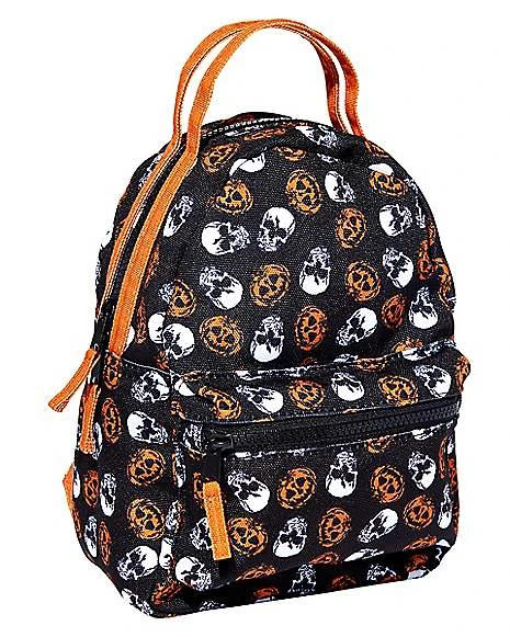 Skull And Pumpkin Mini Backpack 3 Skull And Pumpkin Mini Backpack - Image 3