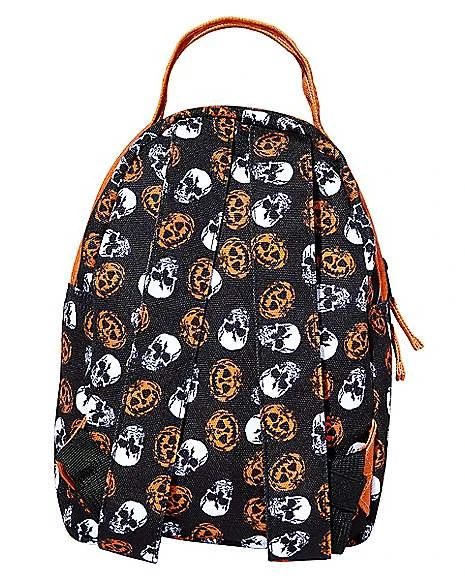 Skull And Pumpkin Mini Backpack 4 Skull And Pumpkin Mini Backpack - Image 4