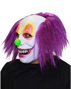 Purple Hair Clown Full Mask -Halloween Costumes 01550540 d