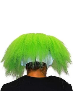 Neon Green Hair Clown Full Mask -Halloween Costumes 01551944 c
