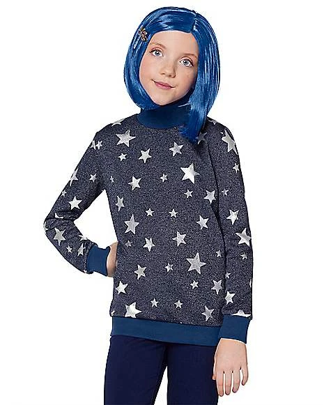 Kids Coraline Sweater Costume 1 Kids Coraline Sweater Costume