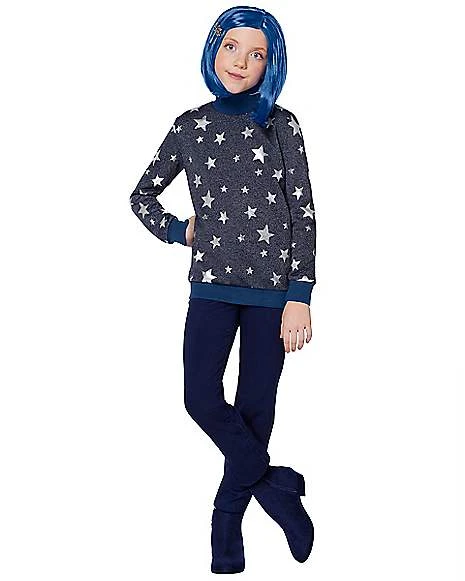 Kids Coraline Sweater Costume 4 Kids Coraline Sweater Costume - Image 4