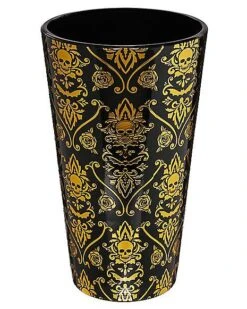 Gothic Noir Skull Glass Set 2 Pack - 16 Oz. -Halloween Costumes 01564442 d