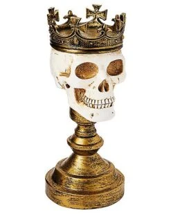 Crowned Skull Candle Holder -Halloween Costumes 01564491 c