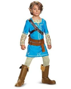 Kids Link Costume Deluxe - The Legend Of Zelda: Breath Of The Wild