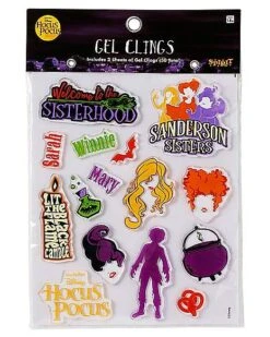 Hocus Pocus Gel Window Clings - Disney -Halloween Costumes 01567478 d