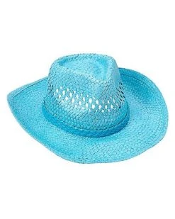Blue Straw Cowboy Hat -Halloween Costumes 01573013 c