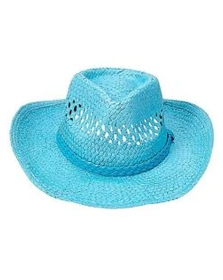 Blue Straw Cowboy Hat -Halloween Costumes 01573013 d
