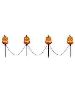 Light-Up LED Jack-O-Lantern Pathway Markers -Halloween Costumes 01573914 e