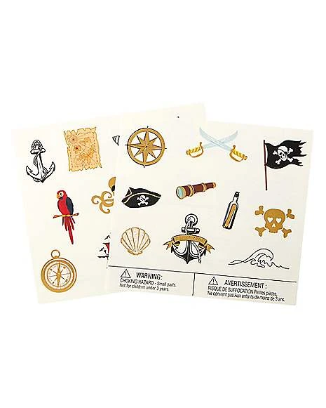 Pirate Temporary Tattoos 1 Pirate Temporary Tattoos