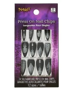 Black Widow Witch Press On Nails -Halloween Costumes 01582337 c