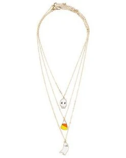 Ghost And Candy Chain Necklaces - 3 Pack