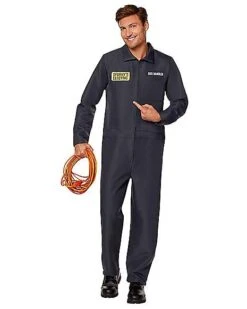 Adult Sparky's Electric Jumpsuit Costume
