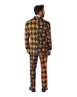 Adult Distressed Pumpkin Party Suit -Halloween Costumes 01587179 c