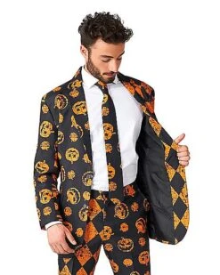 Adult Distressed Pumpkin Party Suit -Halloween Costumes 01587179 d