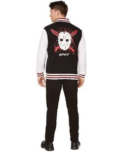Adult Jason Voorhees Varsity Jacket - Friday The 13th -Halloween Costumes 01587211 c