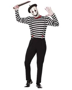 Adult Creepy Mime Costume