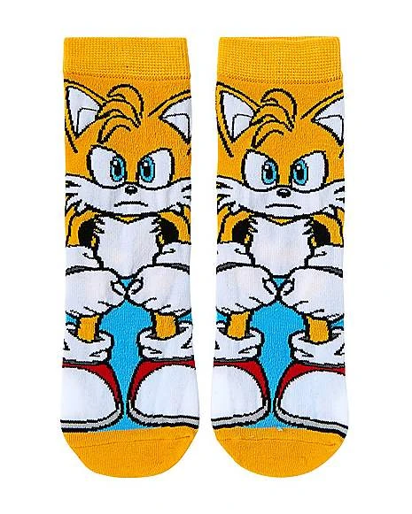Tails Crew Socks - Sonic The Hedgehog 1 Tails Crew Socks - Sonic The Hedgehog