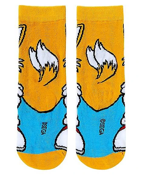 Tails Crew Socks - Sonic The Hedgehog 2 Tails Crew Socks - Sonic The Hedgehog - Image 2
