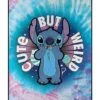 Cute But Weird Stitch Fleece Blanket - Lilo & Stitch