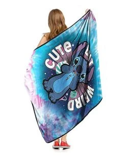 Cute But Weird Stitch Fleece Blanket - Lilo & Stitch -Halloween Costumes 01594142 c