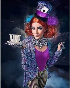 Adult Mad Hatter Jumpsuit Costume -Halloween Costumes 01597400 d