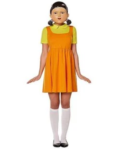 Adult Young-hee Doll Dress Costume - Squid Game