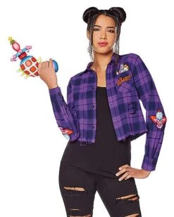 Adult Killer Klowns From Outer Space Flannel Shirt