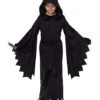 Kids Hooded Black Robe Costume