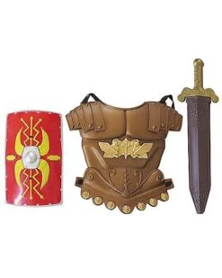 Knight Body Armor With Shield And Sword