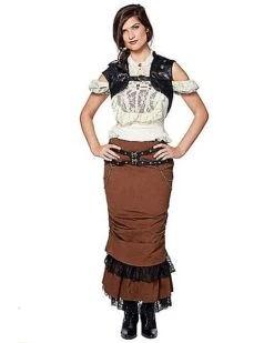 Black Steampunk Vest -Halloween Costumes 07467640 d