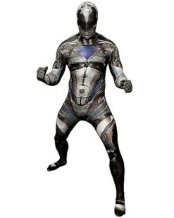Adult Black Ranger Skin Suit Costume - Power Rangers