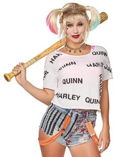 Distressed Harley Quinn T Shirt - Birds Of Prey