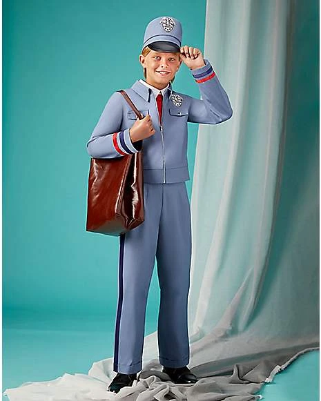 Kids Retro Mail Carrier Costume 1 Kids Retro Mail Carrier Costume