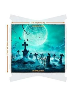 Reaper Graveyard Garage Single Door Cover -Halloween Costumes 07649296 c