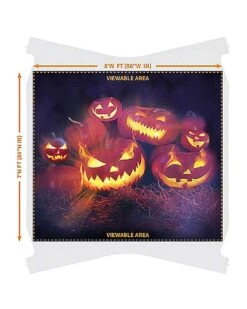 Evil Pumpkins Garage Single Door Cover -Halloween Costumes 07649304 c