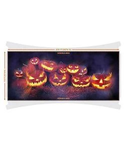 Evil Pumpkins Garage Double Door Cover -Halloween Costumes 07649312 c
