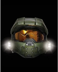 Kids Master Chief Light-Up Helmet Deluxe - Halo -Halloween Costumes 07651862 e