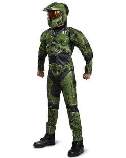 Kids Master Chief Muscle Costume - Halo Infinite -Halloween Costumes 07653280 c